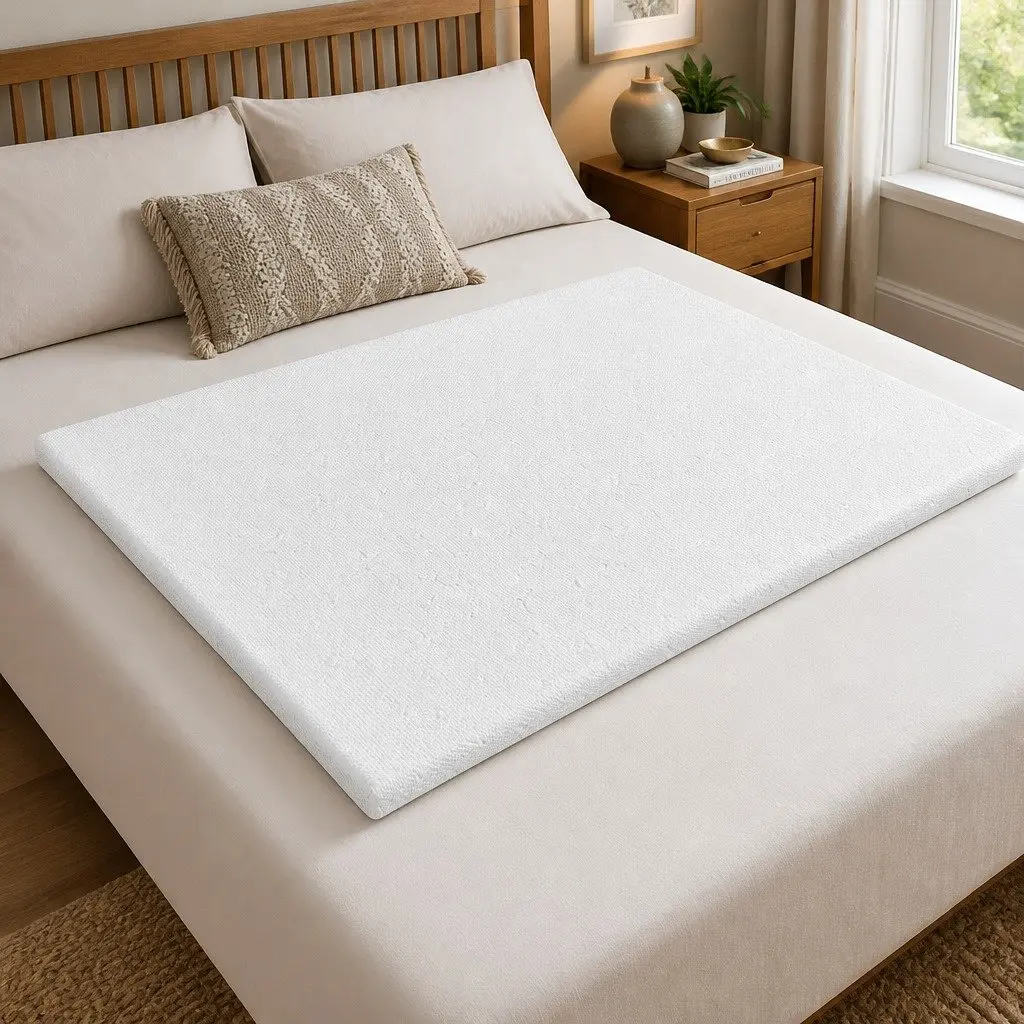 Dual Layer Memory Foam Mattress Topper 5cm King Single Cooling Gel Bamboo