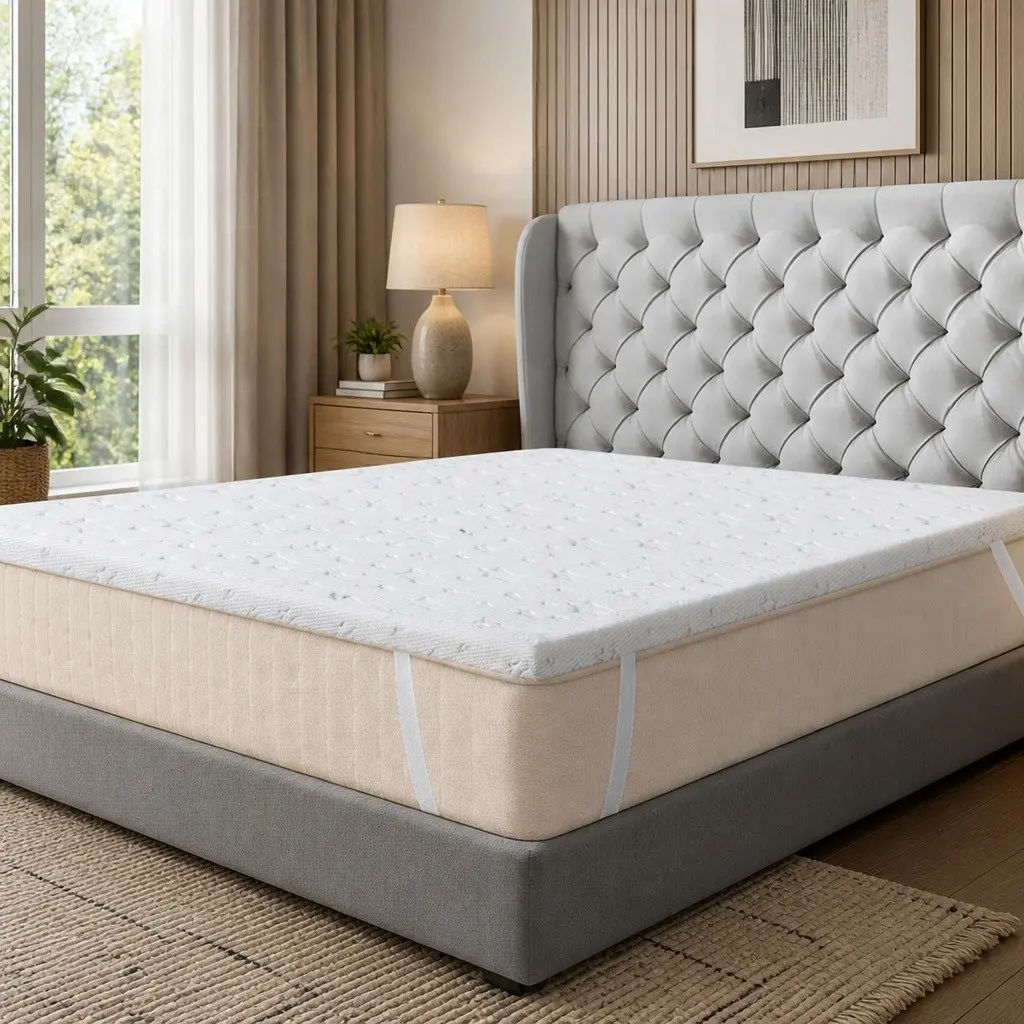 Dual Layer Memory Foam Mattress Topper 5cm King Single Cooling Gel Bamboo