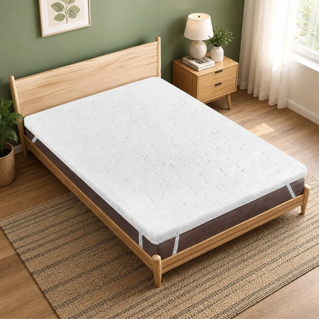 Memory Foam Mattress Topper Single Dual-Layer Cooling Gel Bamboo Charcoal