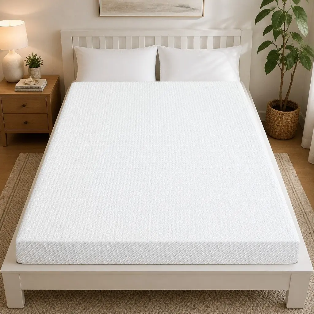 Memory Foam Mattress Topper Dual-Layer 10cm Gel Cooling Pressure Relief