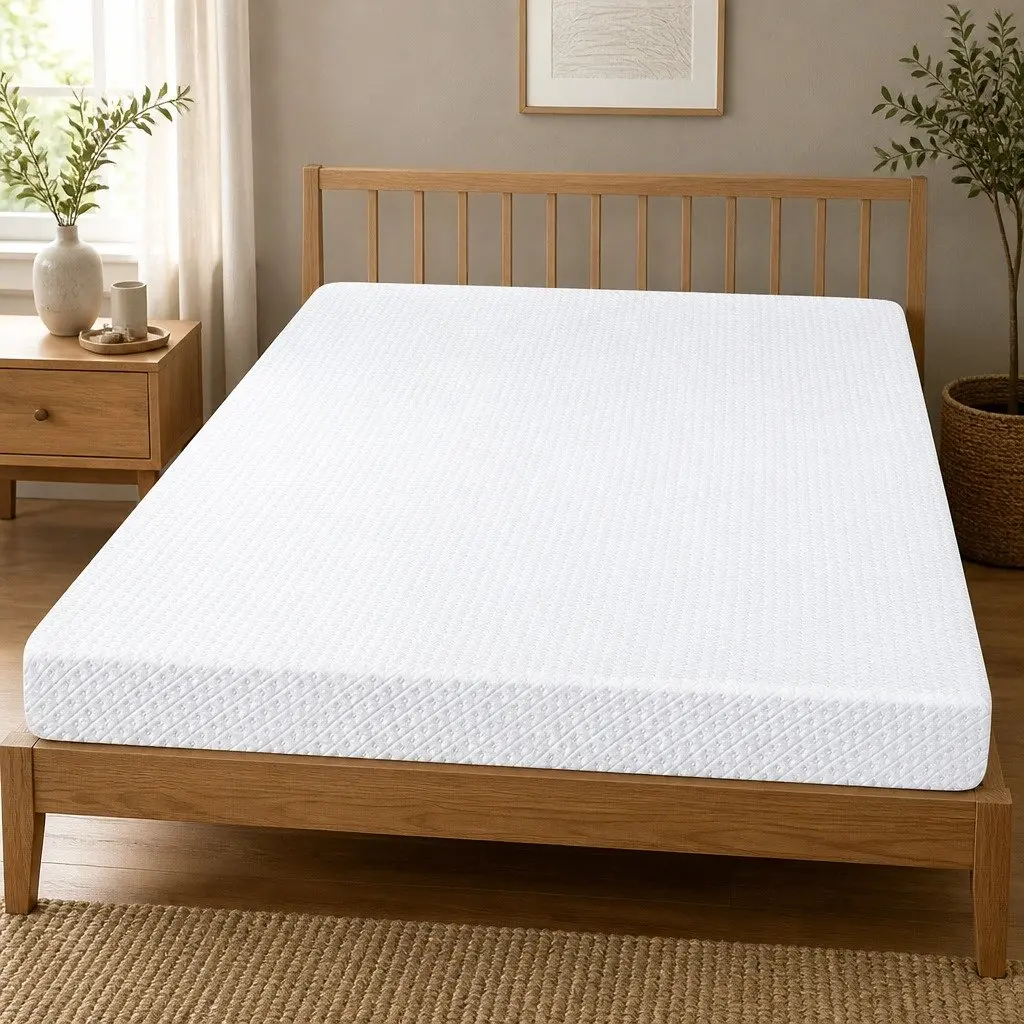 Memory Foam Mattress Topper Dual-Layer Gel Cooling Bamboo Charcoal 10cm Queen