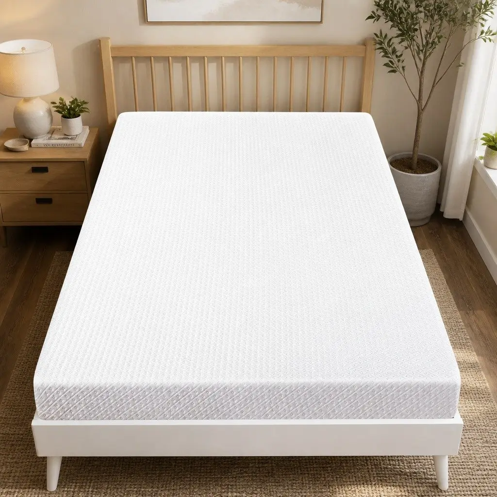 Memory Foam Mattress Topper Dual-Layer 10cm Cooling Gel Bamboo Charcoal