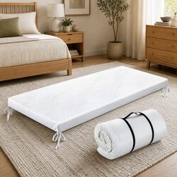 Gel Memory Foam Mattress Topper Camping Car Travel Bed Roll Floor Mat Portable