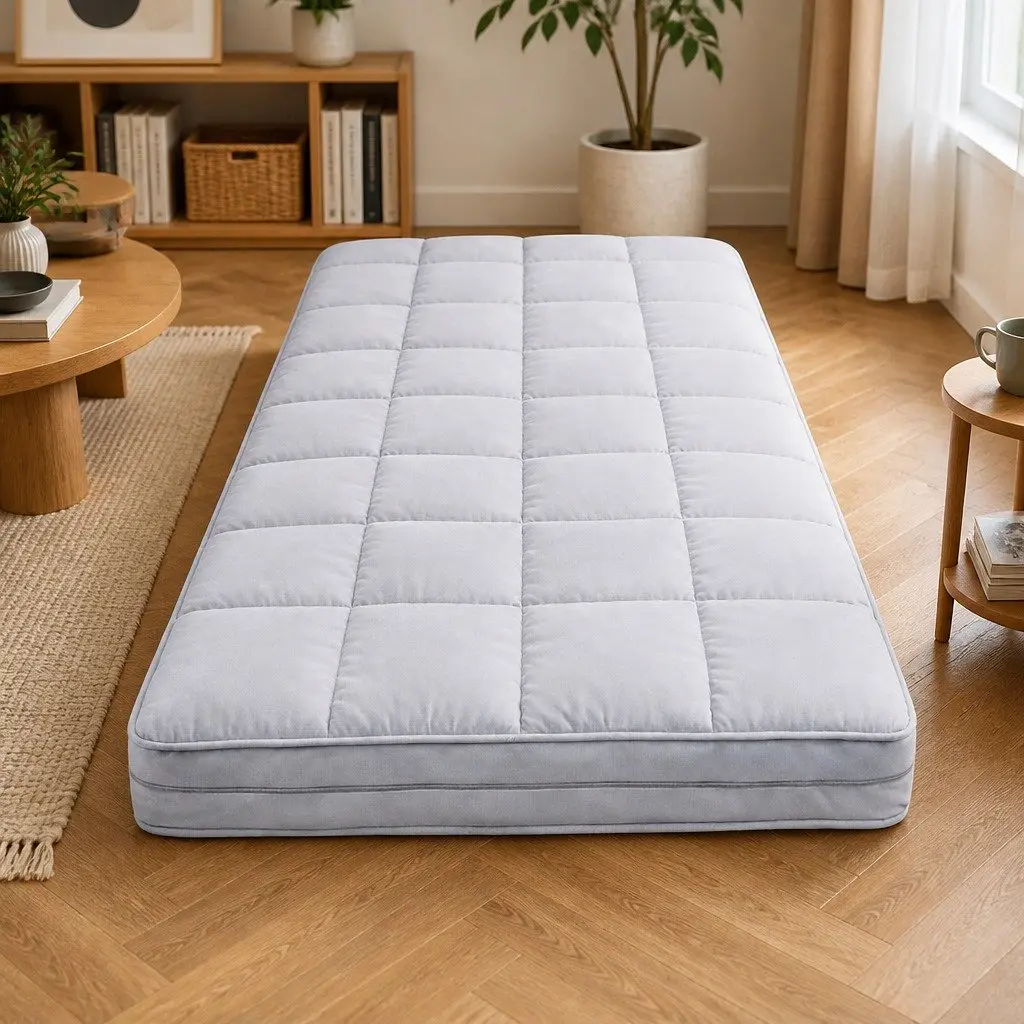 Single Mattress Portable Grey Foldable Foam Sleeping Pad 190cm x 75cm