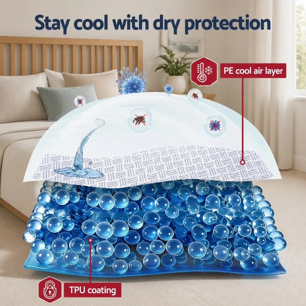 King Single Cooling Mattress Protector