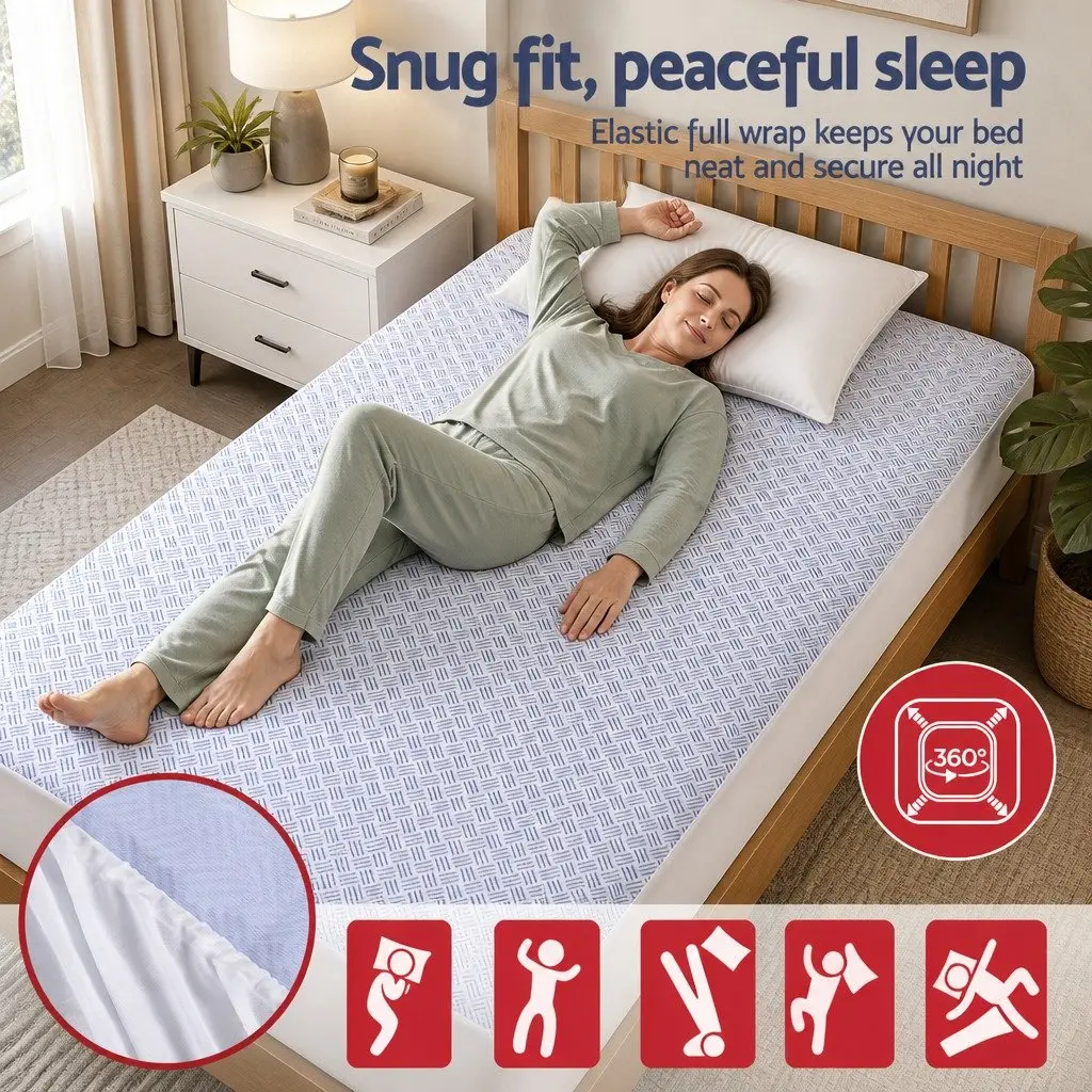 King Single Cooling Mattress Protector