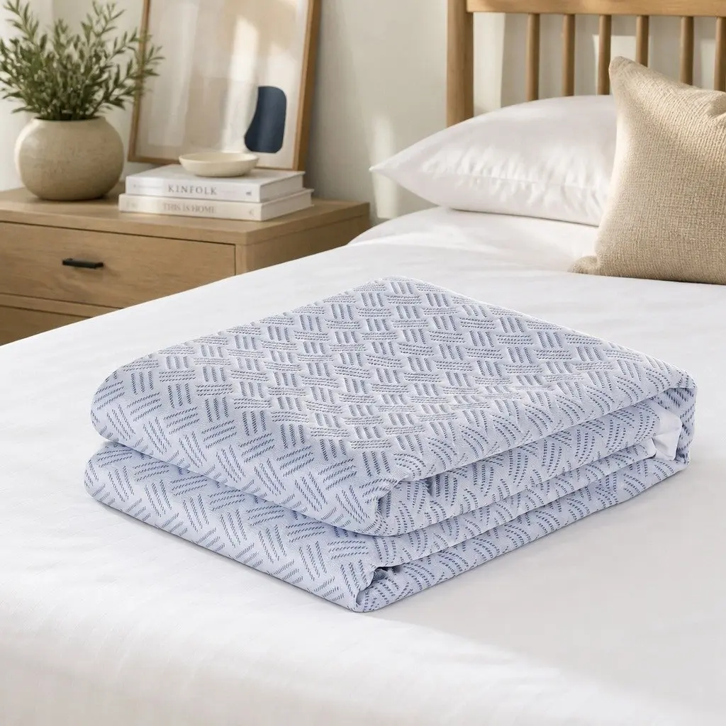 Cooling Mattress Protector Waterproof Deep Pocket Fitted Cover Double Size