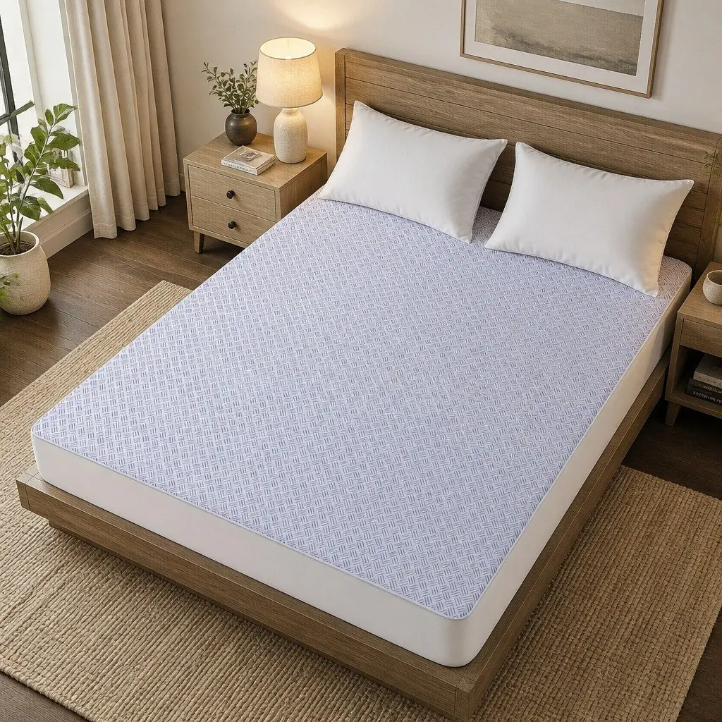Mattress Protector Cooling Waterproof Deep Pocket Fitted Skirt King Size