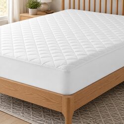 Waterproof Mattress Protector King Single 40cm Deep Fitted Quilted Cotton Cover