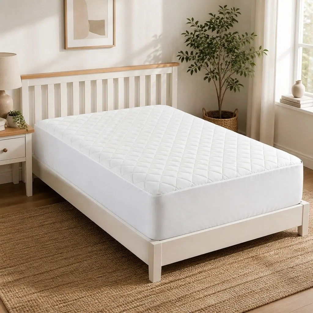 Waterproof Mattress Protector King Single Quilted Cotton Cover 40cm Deep Fitted