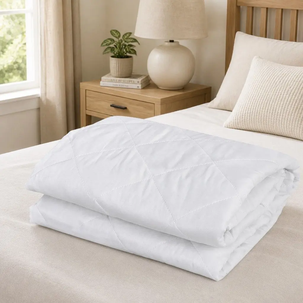Mattress Protector Waterproof Quilted Double Size Cotton Top