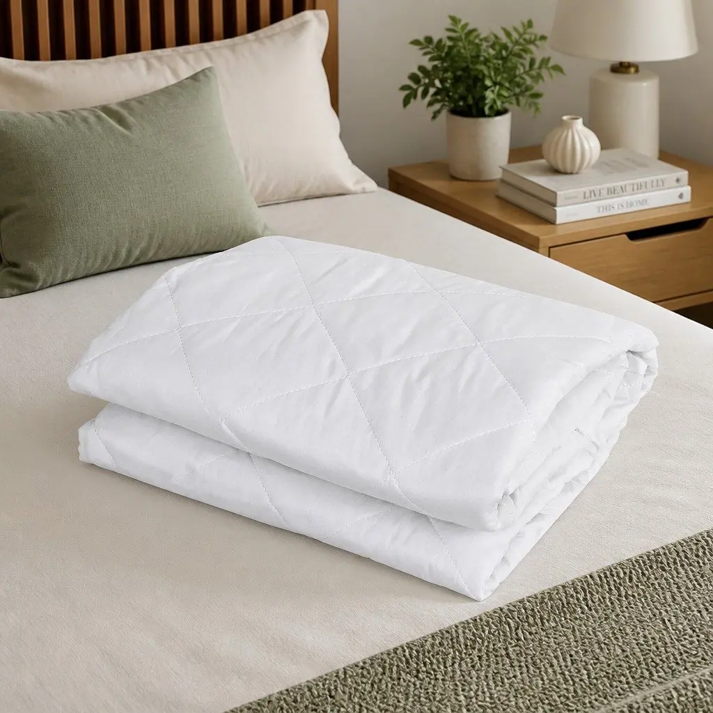 Mattress Protector Waterproof Quilted Cotton Queen Size Deep Pocket