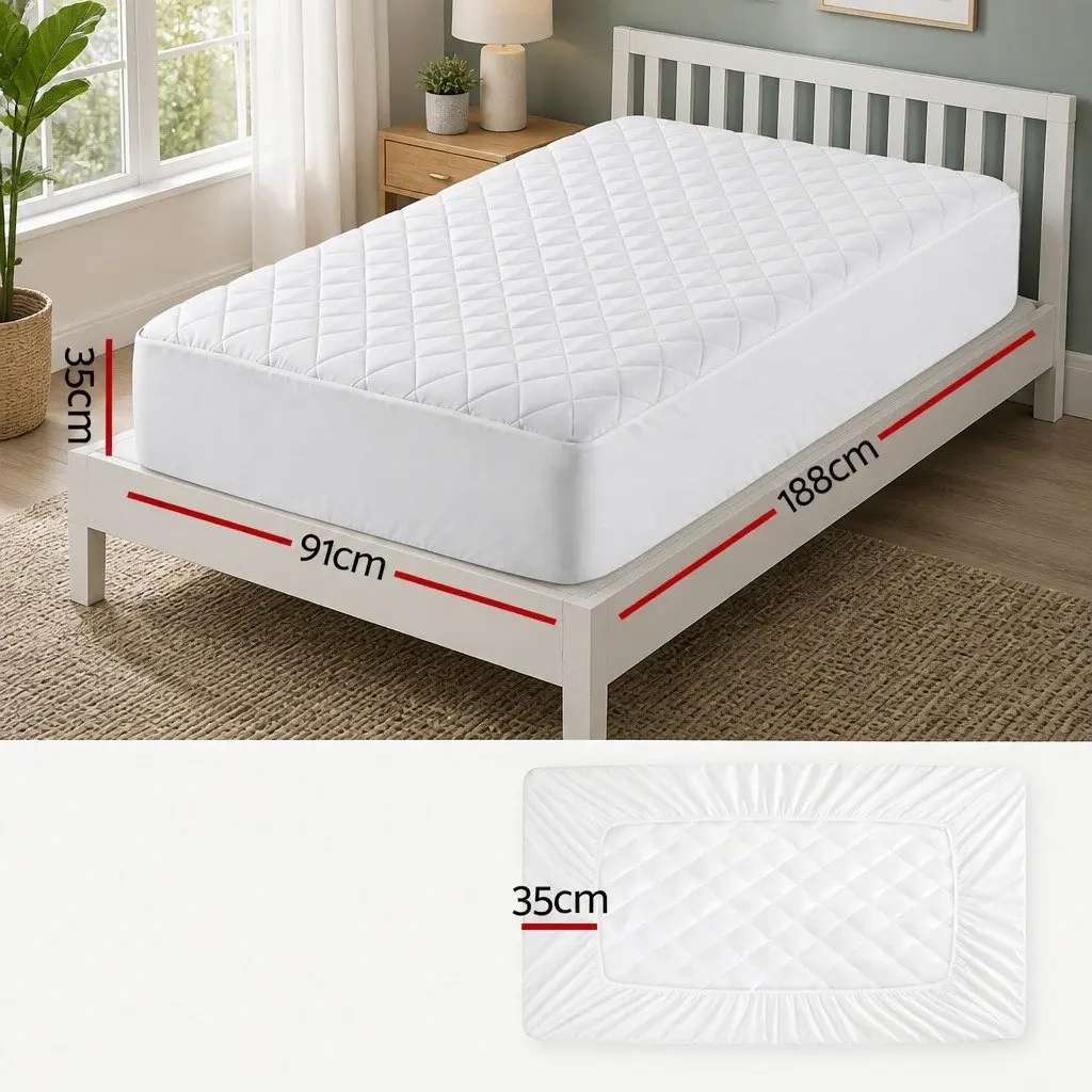 Single Size Waterproof Mattress Protector