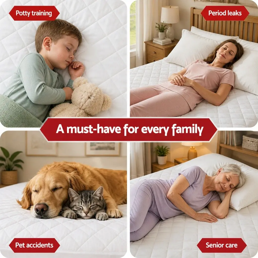 Single Size Waterproof Mattress Protector