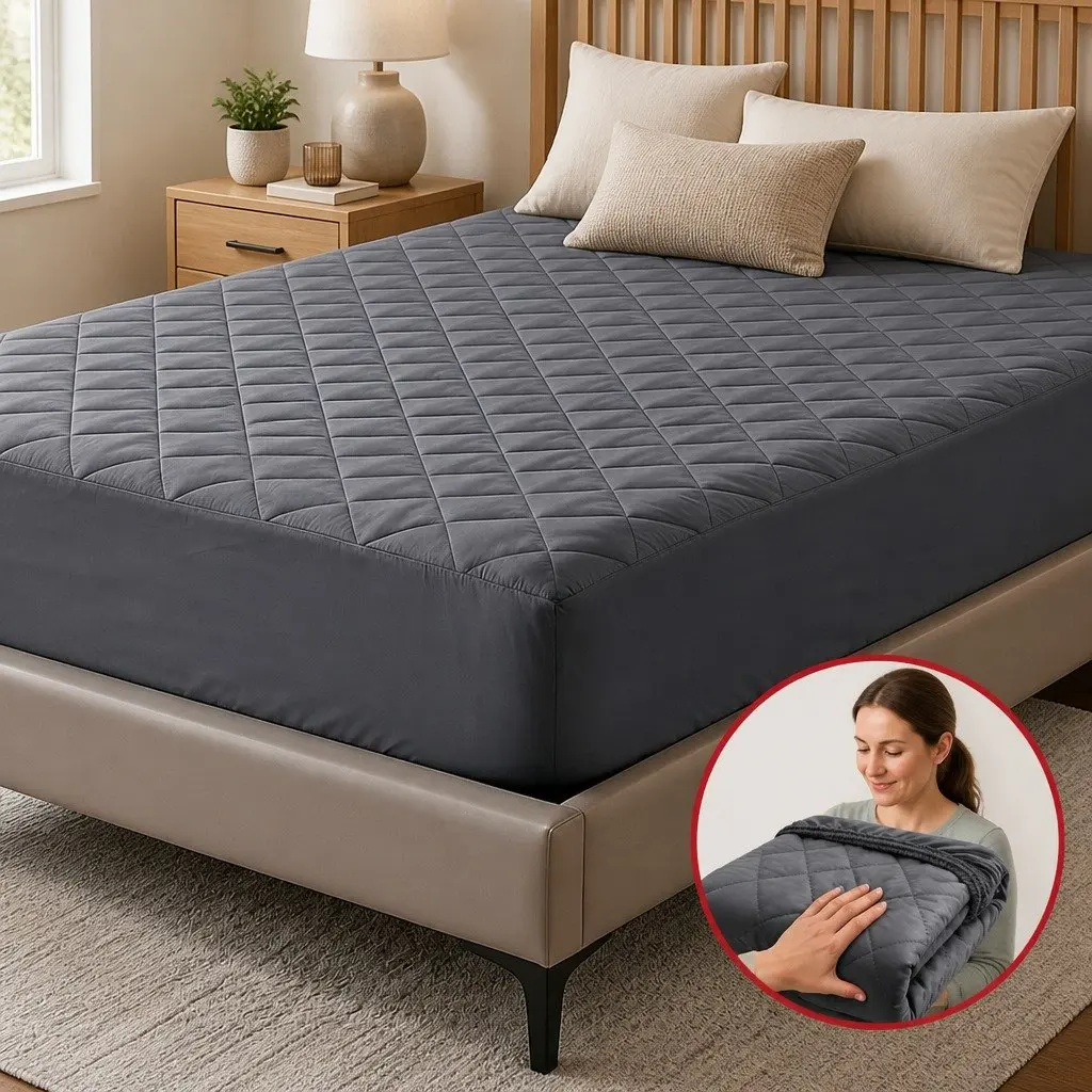 Water-Resistant Mattress Protector Microfiber Double Bed 360° Elastic Fitted