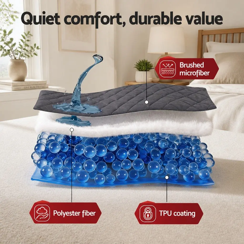 Water-Resistant Mattress Protector Microfiber Double Bed 360° Elastic Fitted