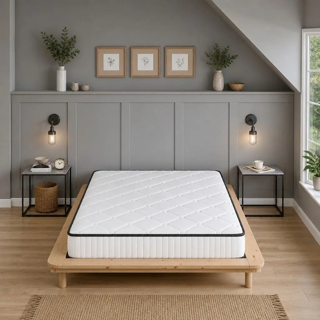 Spring Mattress Double Bed Pocket Tight Support Foam Comfort Sleep 188x138cm