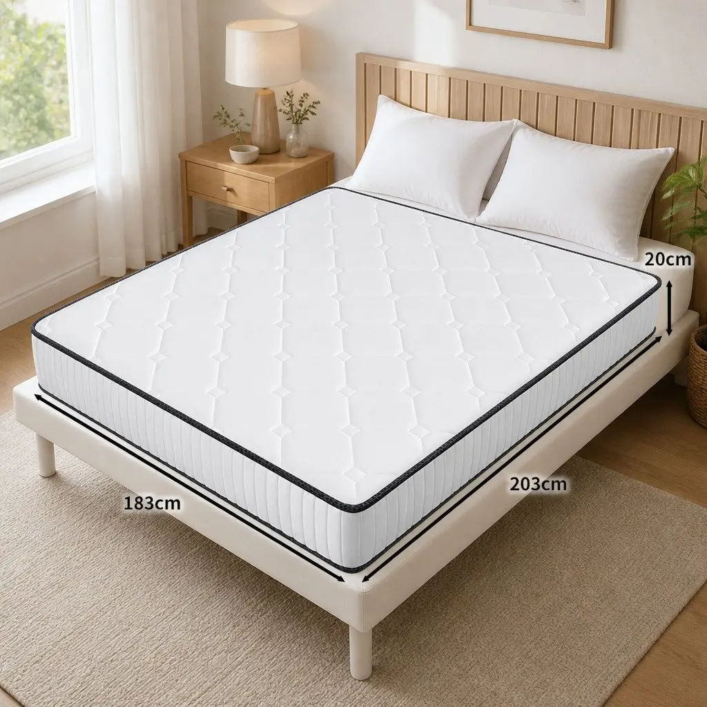 Spring Mattress Bed Pocket King Single Double Queen Size Comfort Support