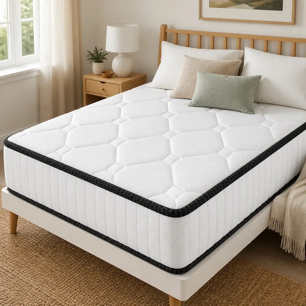 Queen Spring Mattress Pocket Tight Support Comfort 203x153cm