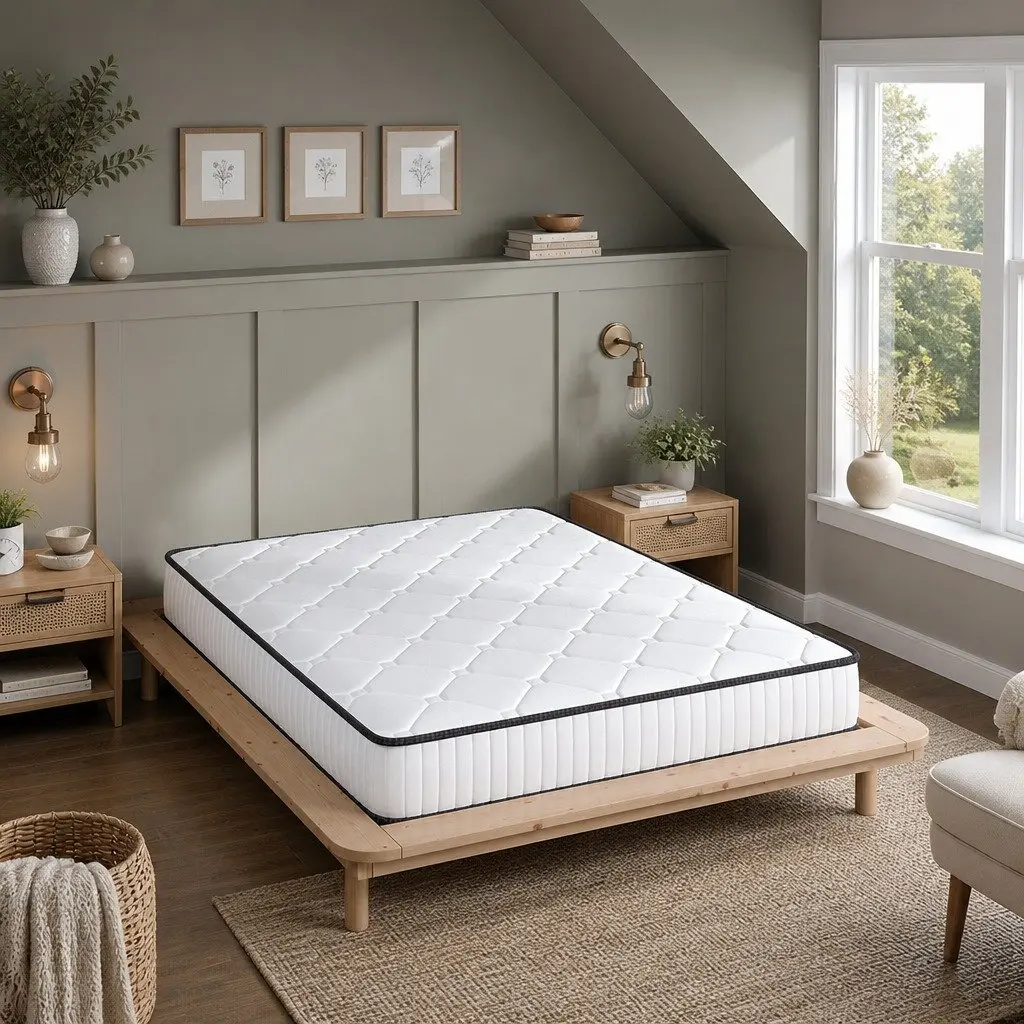 Queen Spring Mattress Pocket Tight Support Comfort 203x153cm