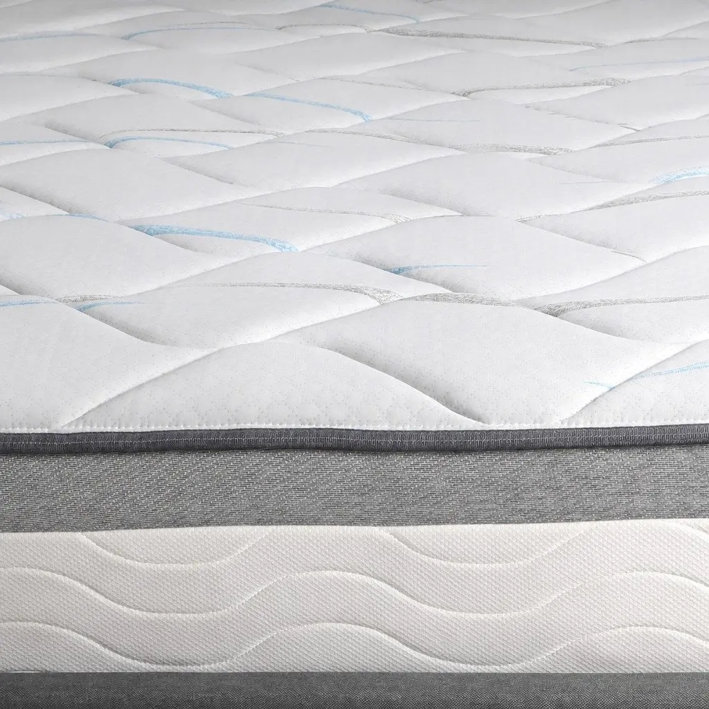 King Single Spring Mattress 25cm Pocket Coil Bed Comfort Sleep Support