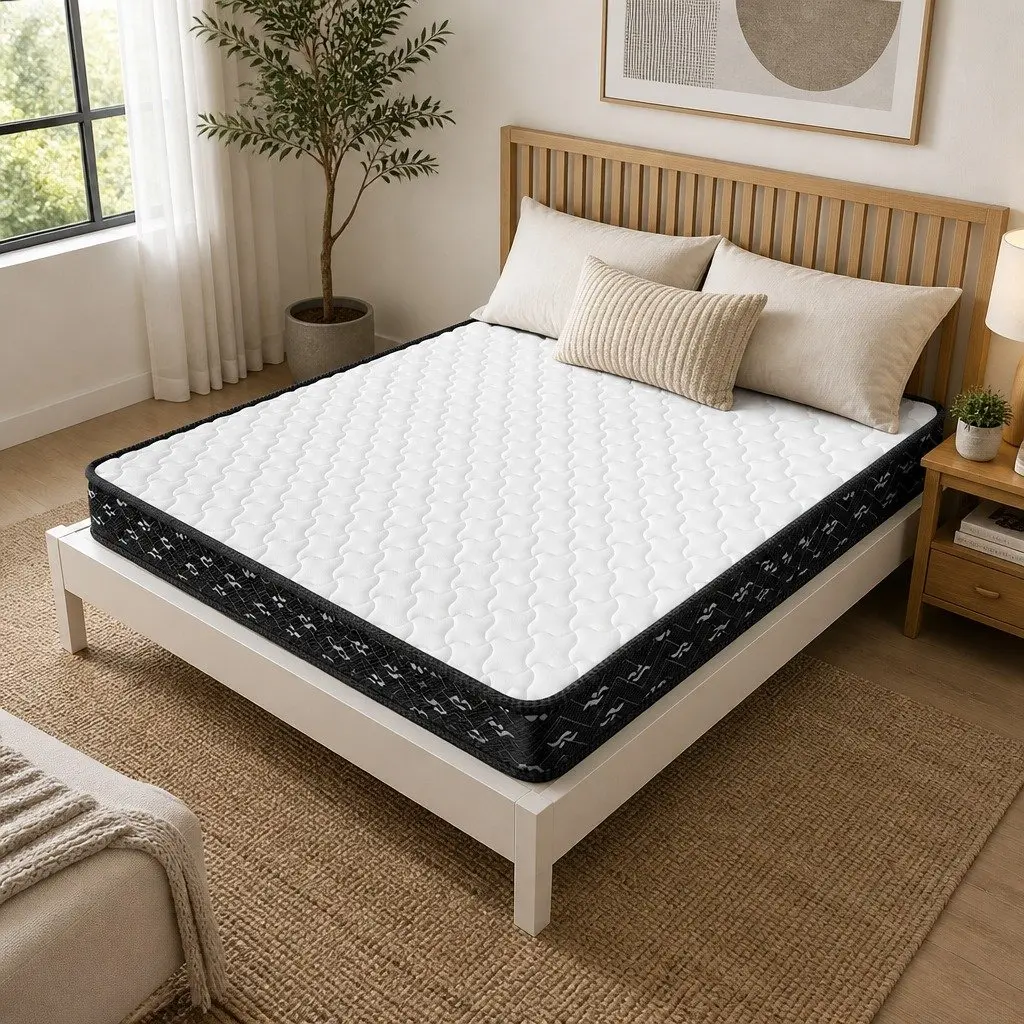 Double Spring Mattress Pocket Tight Bonnell Bed Comfortable Sleep Support