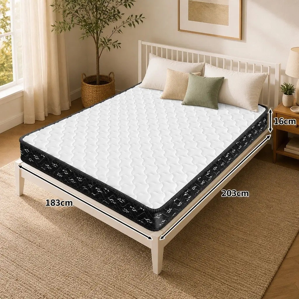 King Spring Mattress Bonnell Coils 16cm Thick