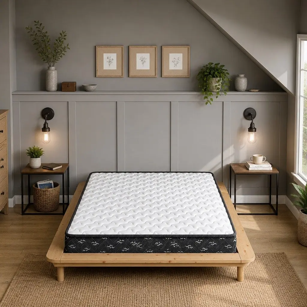 Single Spring Mattress Bonnell Coil 16cm Thick Medium Soft Support