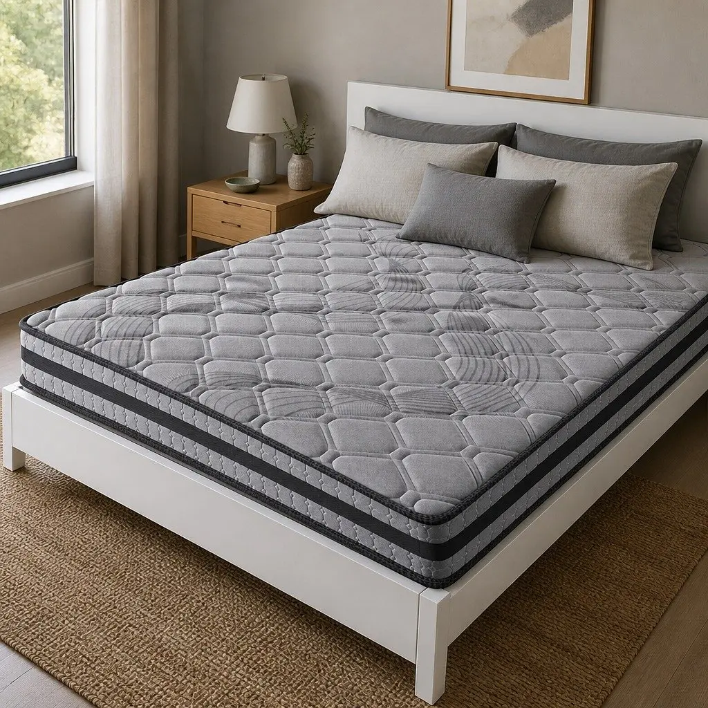 Double Pocket Spring Mattress 5-Zone Medium Firm Bed 188cm x 138cm Sleep Support