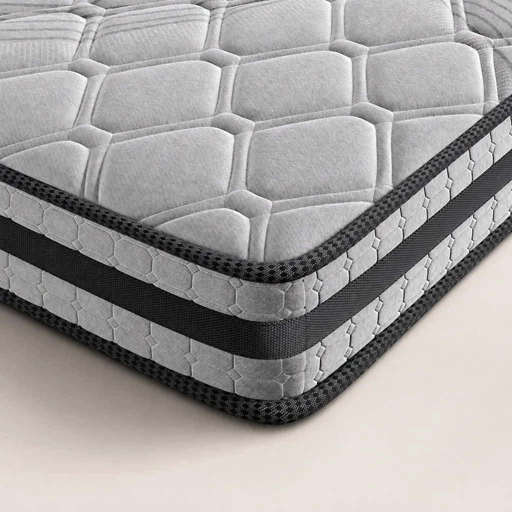 Pocket Coil Mattress 5-Zone Support King Single Medium Firm 22cm Thickness
