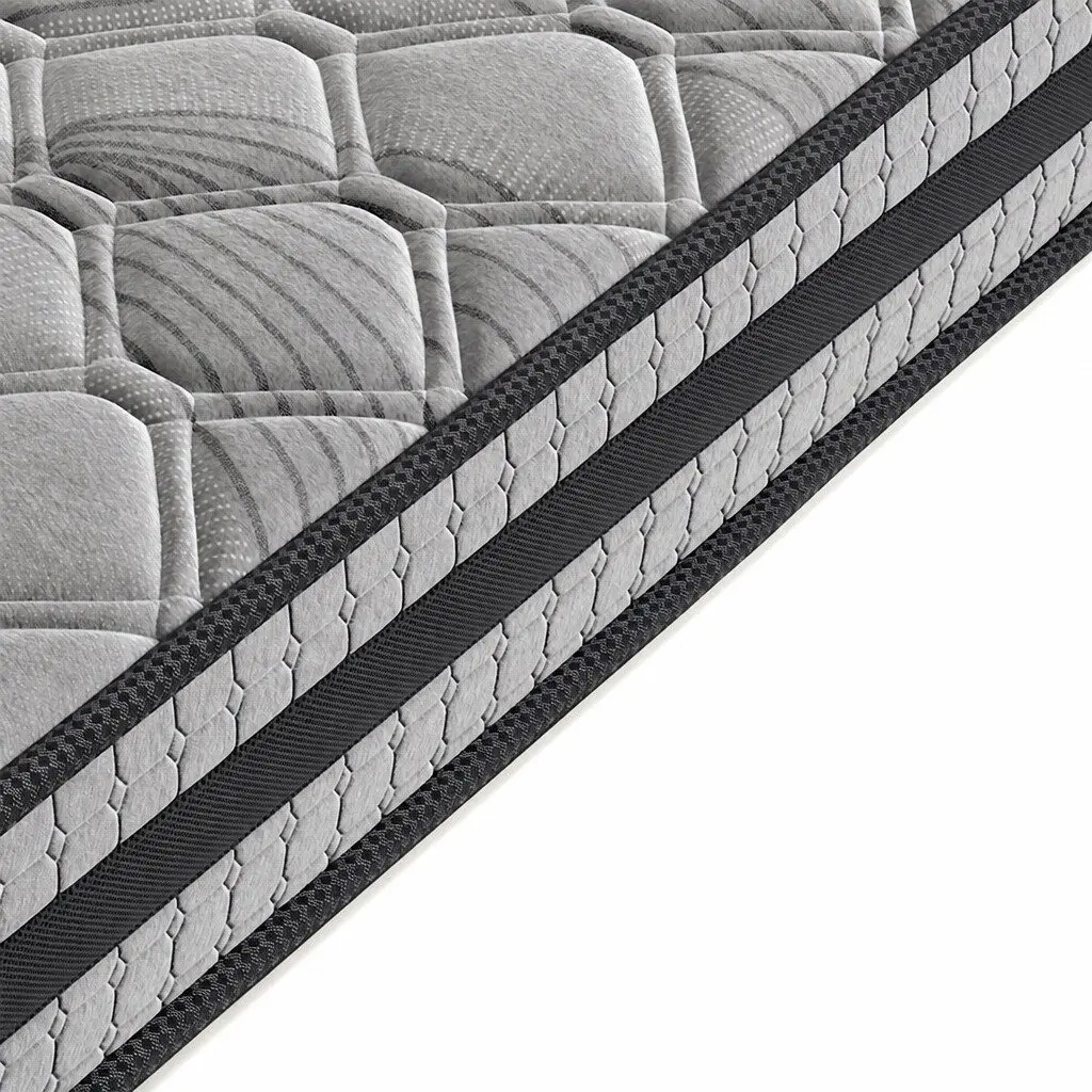 Queen Pocket Coil Mattress Medium Firm Support Breathable 22cm