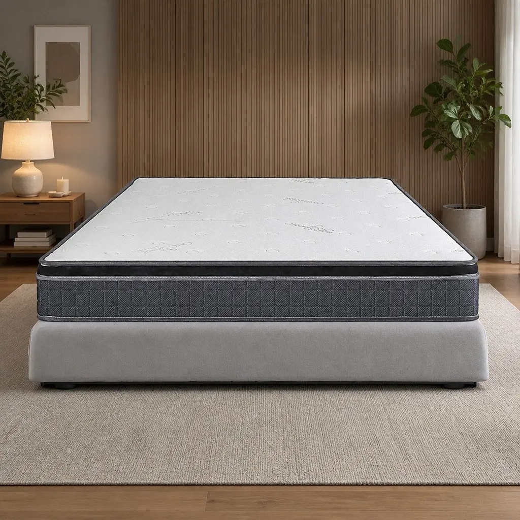 Double Bonnell Spring Mattress Medium Firmness Vacuum Packed Bed Sleep Support