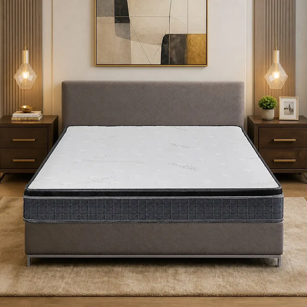Queen Size Spring Mattress Bonnell Coil Medium Firmness 18cm Thickness