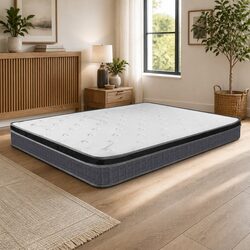 Single Spring Mattress with Convenient Handles and Durability