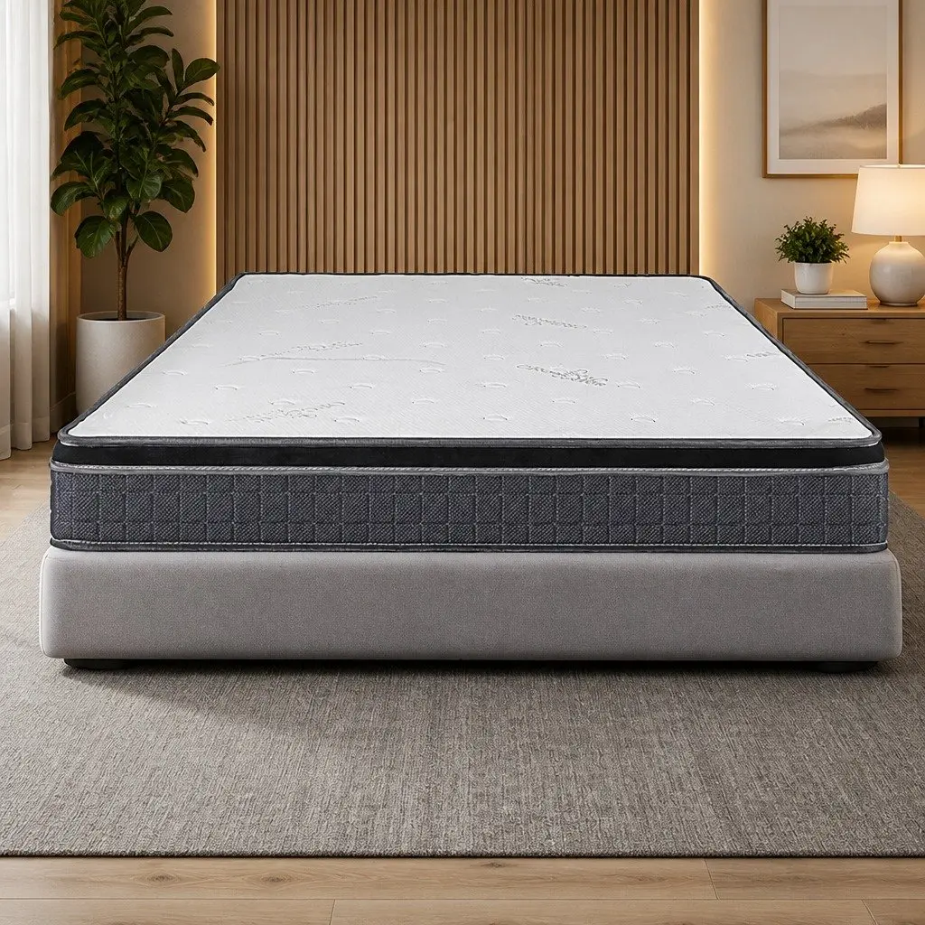 Single Bonnell Spring Mattress Stitched Handles Reinforced Corners Medium
