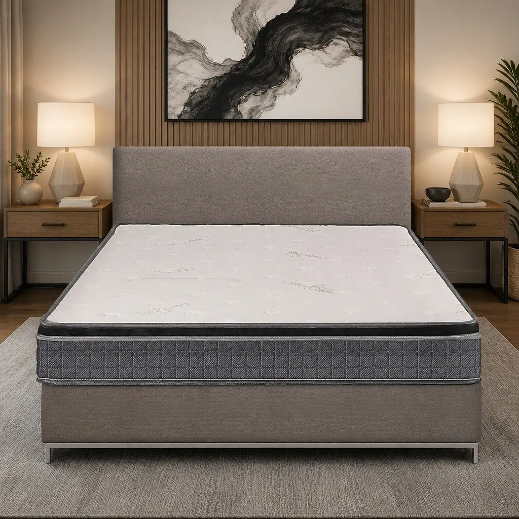 Single Bonnell Spring Mattress Stitched Handles Reinforced Corners Medium