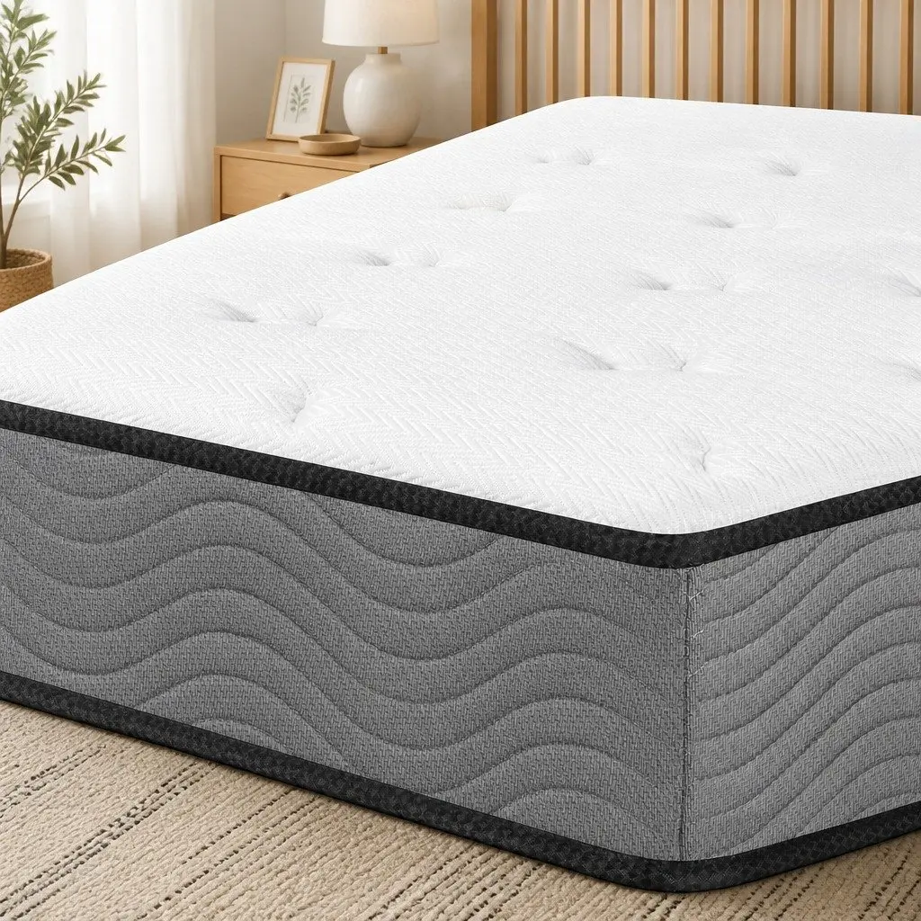 Double Pocket Spring Mattress 6-Zone Support Extra Firm Double Size 23cm Thickness