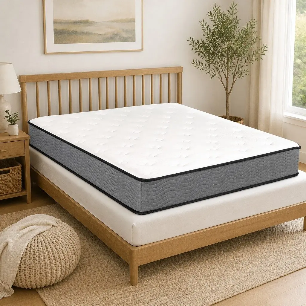 Queen Pocket Spring Mattress Super Firm Support 203cm x 153cm x 23cm