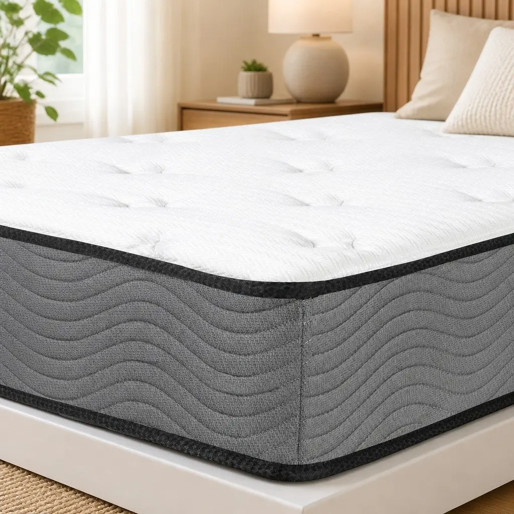Queen Pocket Spring Mattress Super Firm Support 203cm x 153cm x 23cm
