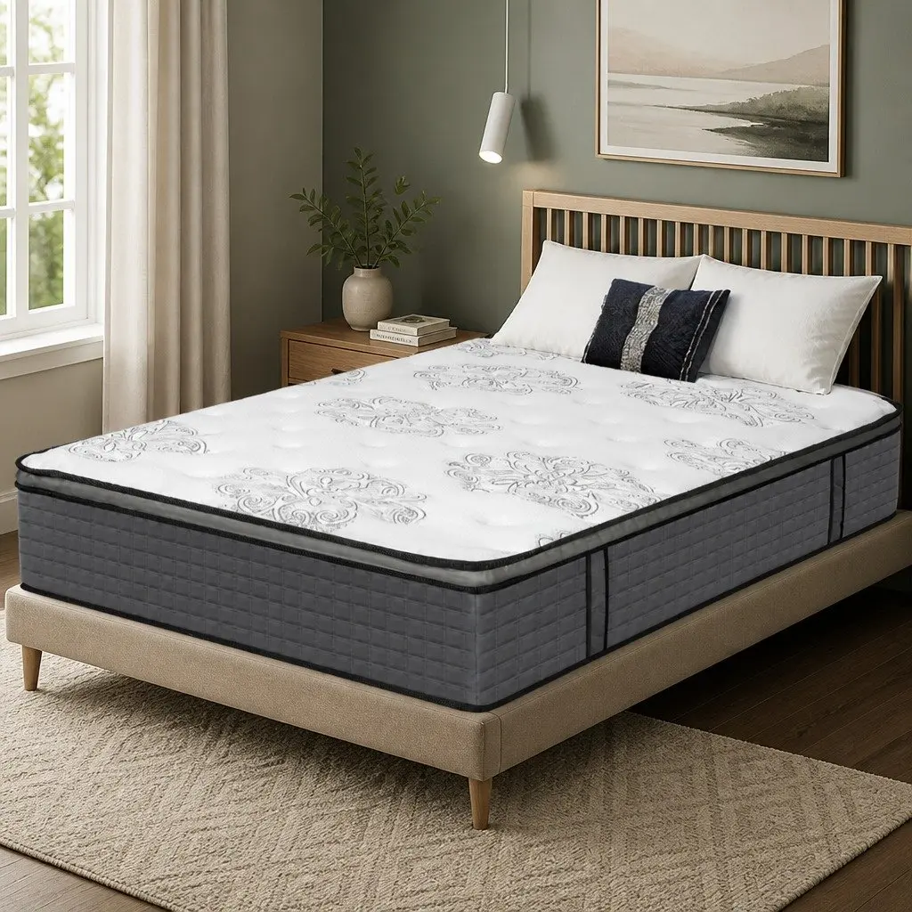 Spring Mattress Pocket Egg Super King Size Memory Foam Support Sleep System