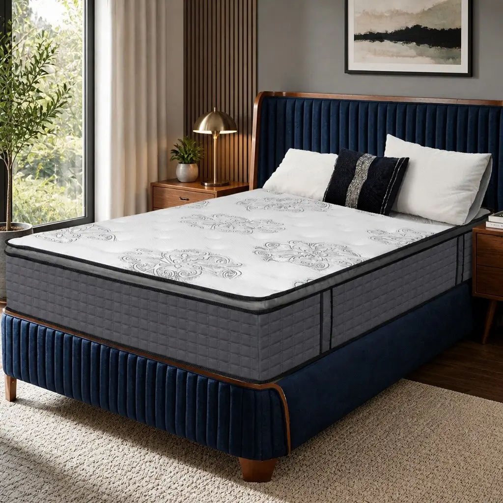 Spring Mattress Pocket Egg Super King Size Memory Foam Support Sleep System