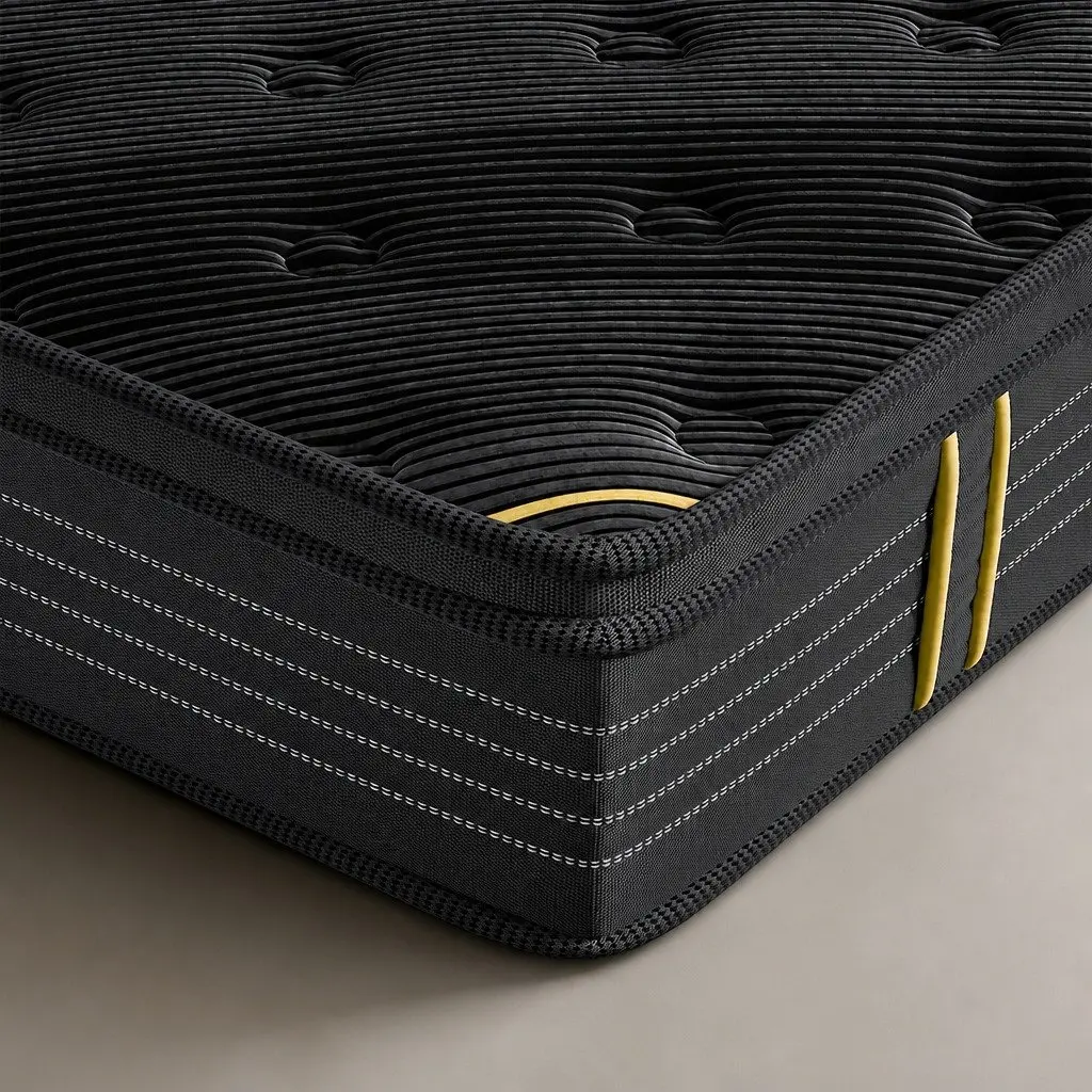Queen Spring Mattress Bamboo Charcoal Pocket Spring 203cm L x 153cm W x 35cm H
