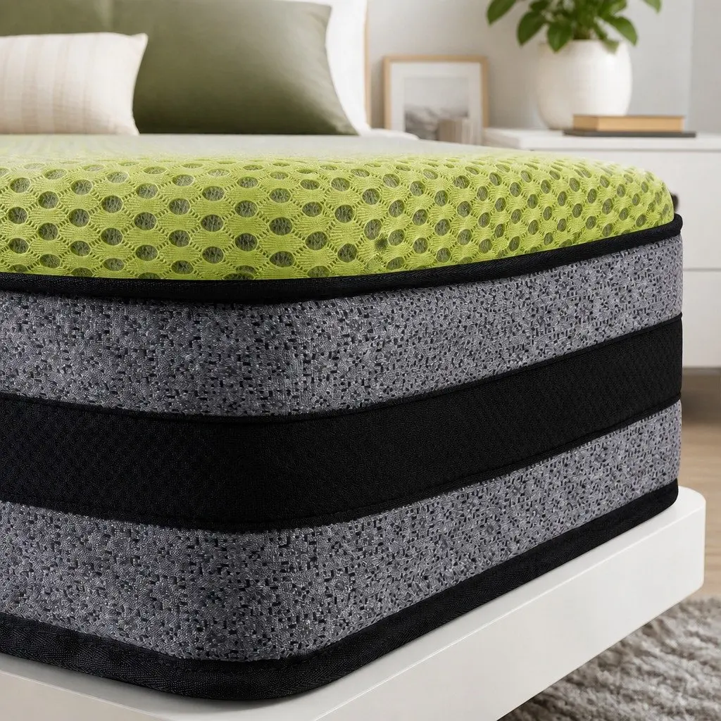 King Pocket Spring Mattress Cooling Gel Memory Foam Medium-Firm Support Bed
