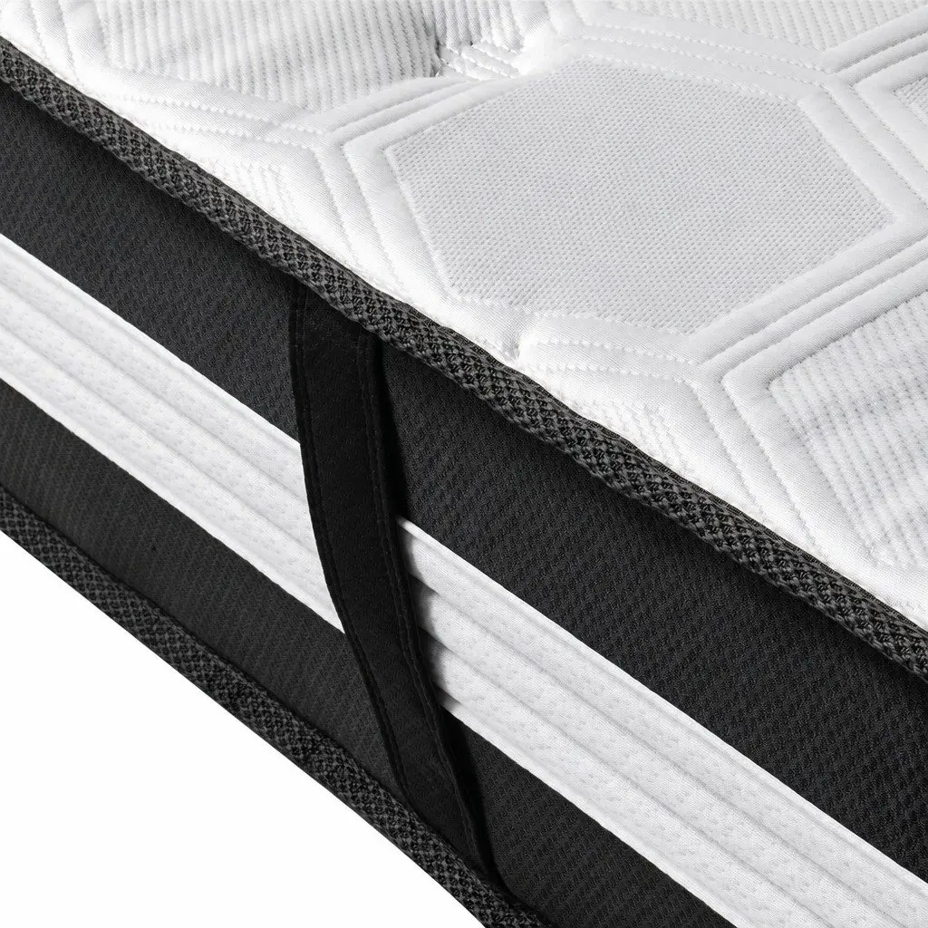 King Mattress 5 Zone Pocket Spring 25cm Medium Firm Support Cool Gel