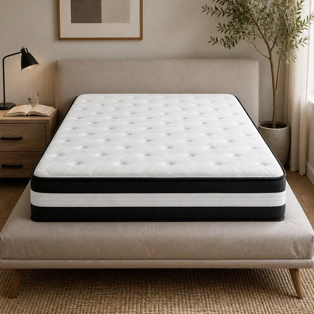 Single Cooling Mattress 5 Zone Pocket Spring 25cm Medium Firm Gel Memory Foam