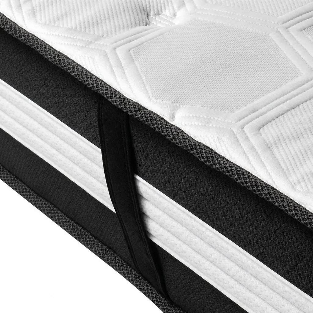 Single Cooling Mattress 5 Zone Pocket Spring 25cm Medium Firm Gel Memory Foam