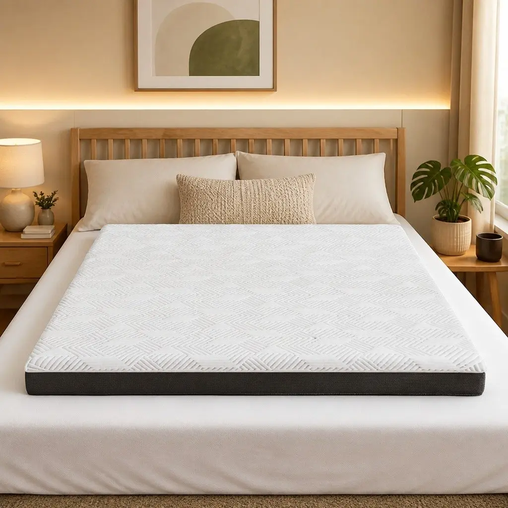 Double Mattress Gel Memory Foam Cooling Breathable 15cm Medium Firm Support