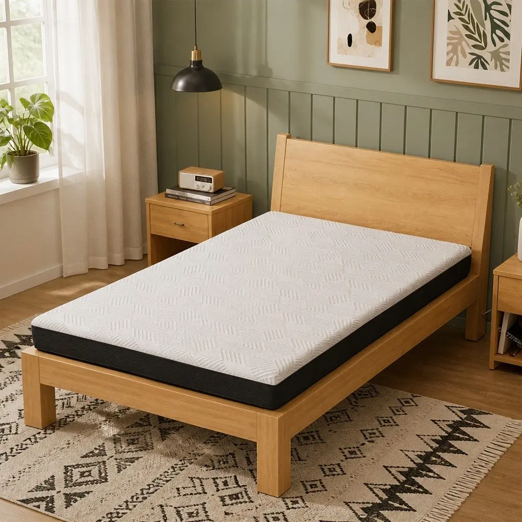 Single Mattress Gel Memory Foam Cooling Breathable 15cm Medium Firm Support