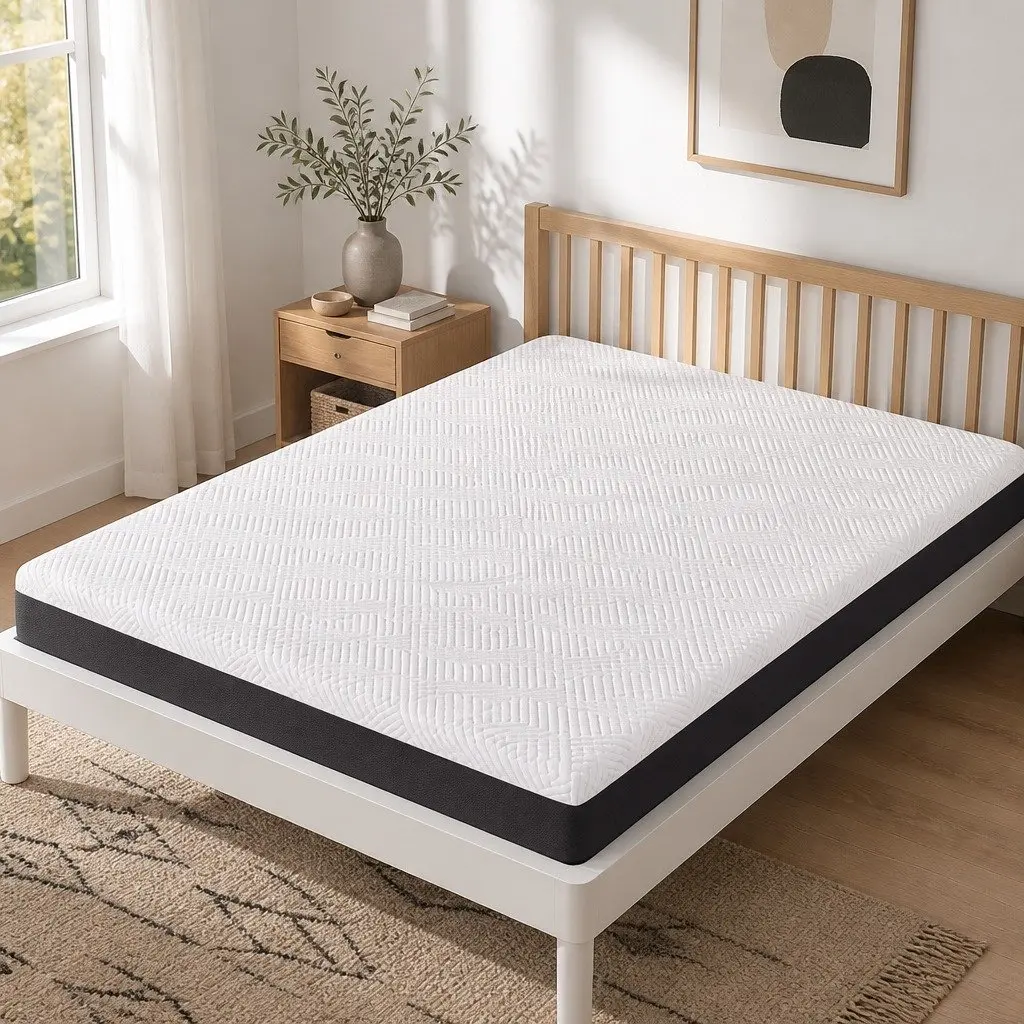 Memory Foam Mattress Pad Gel Cooling Hypoallergenic Double 20cm