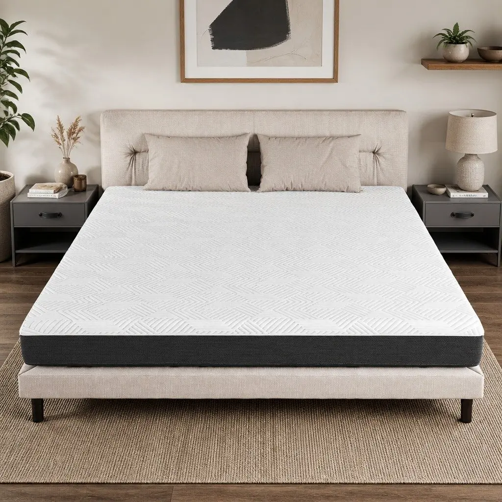Memory Foam Mattress Pad Gel Cooling Hypoallergenic Double 20cm